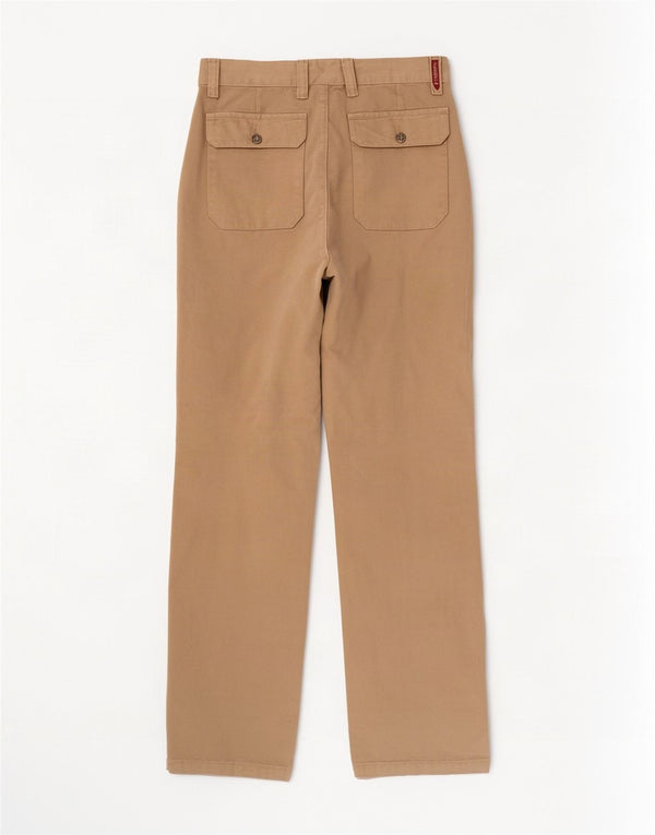 Carrera Herren gerade Chinohose IT 46 Small W31 L32 Beige Baumwolle