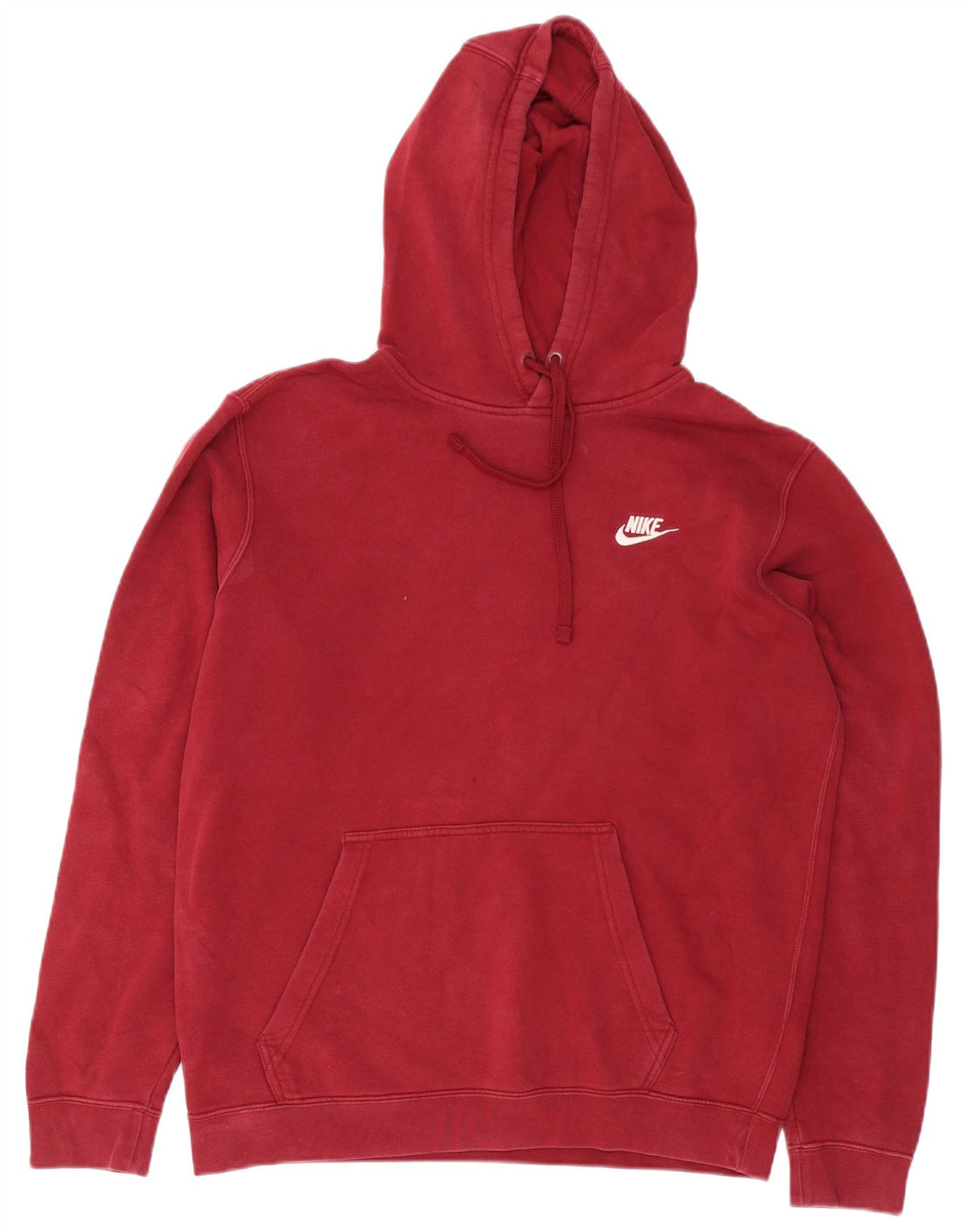 Nike Herren Kapuzenpullover aus Baumwolle in mittlerer Burgunderrot