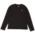 Under Armour Damen Top Langarm UK 12 Medium Schwarz Polyester