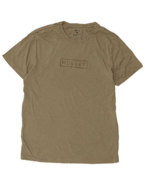 Hurley Herren-T-Shirt mit Grafik, mittlere Khaki-Baumwolle