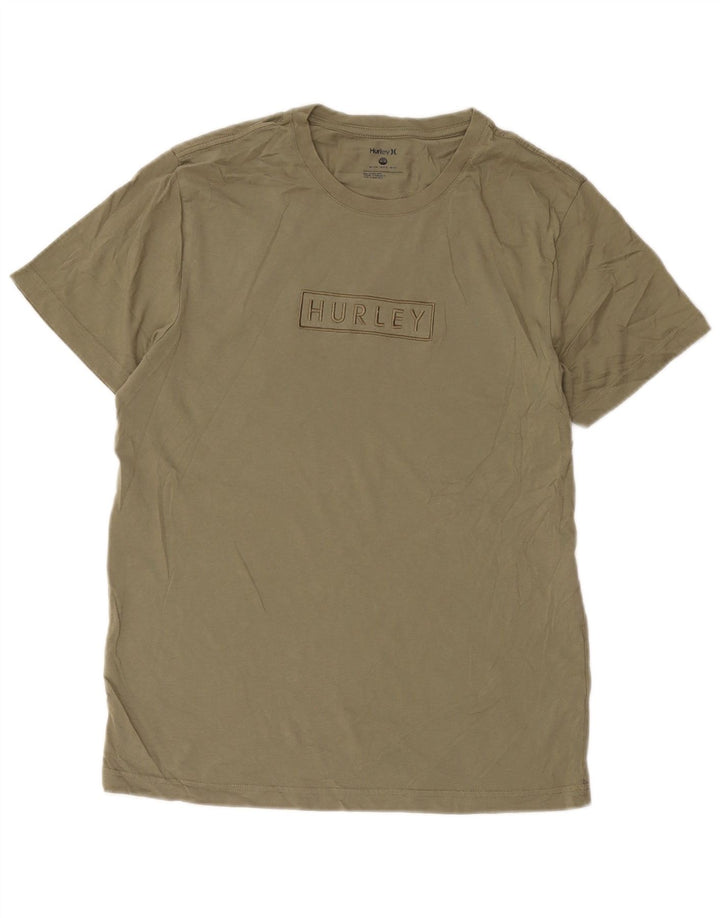 Hurley Herren-T-Shirt mit Grafik, mittlere Khaki-Baumwolle
