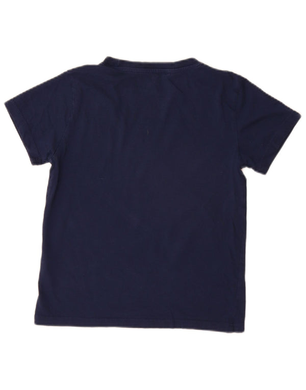 Adidas T-Shirt mit Grafik für Jungen, 10–11 Jahre, marineblaue Baumwolle