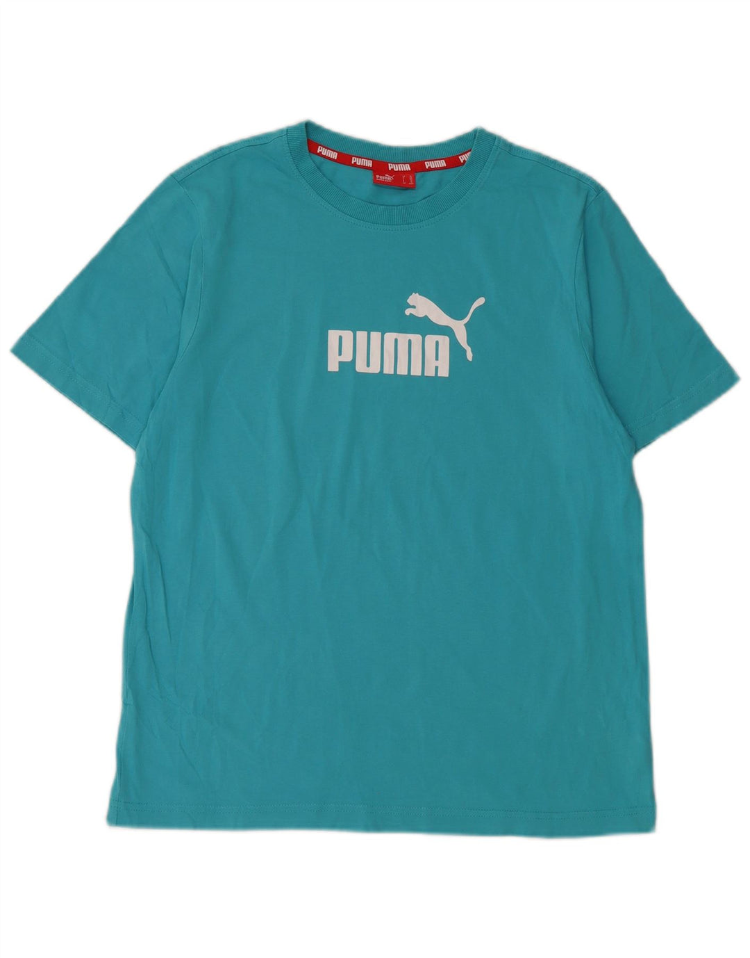 PUMA Jungen Graphic T-Shirt Top 13–14 Jahre, blaue Baumwolle