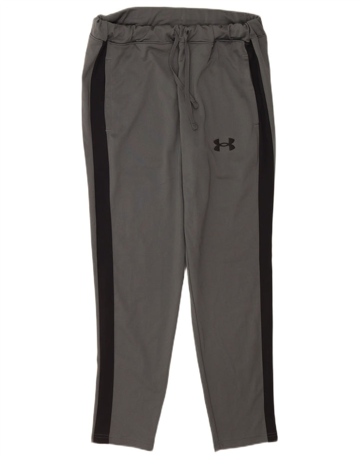 Under Armour Herren-Trainingshose, großes graues Colourblock-Polyester