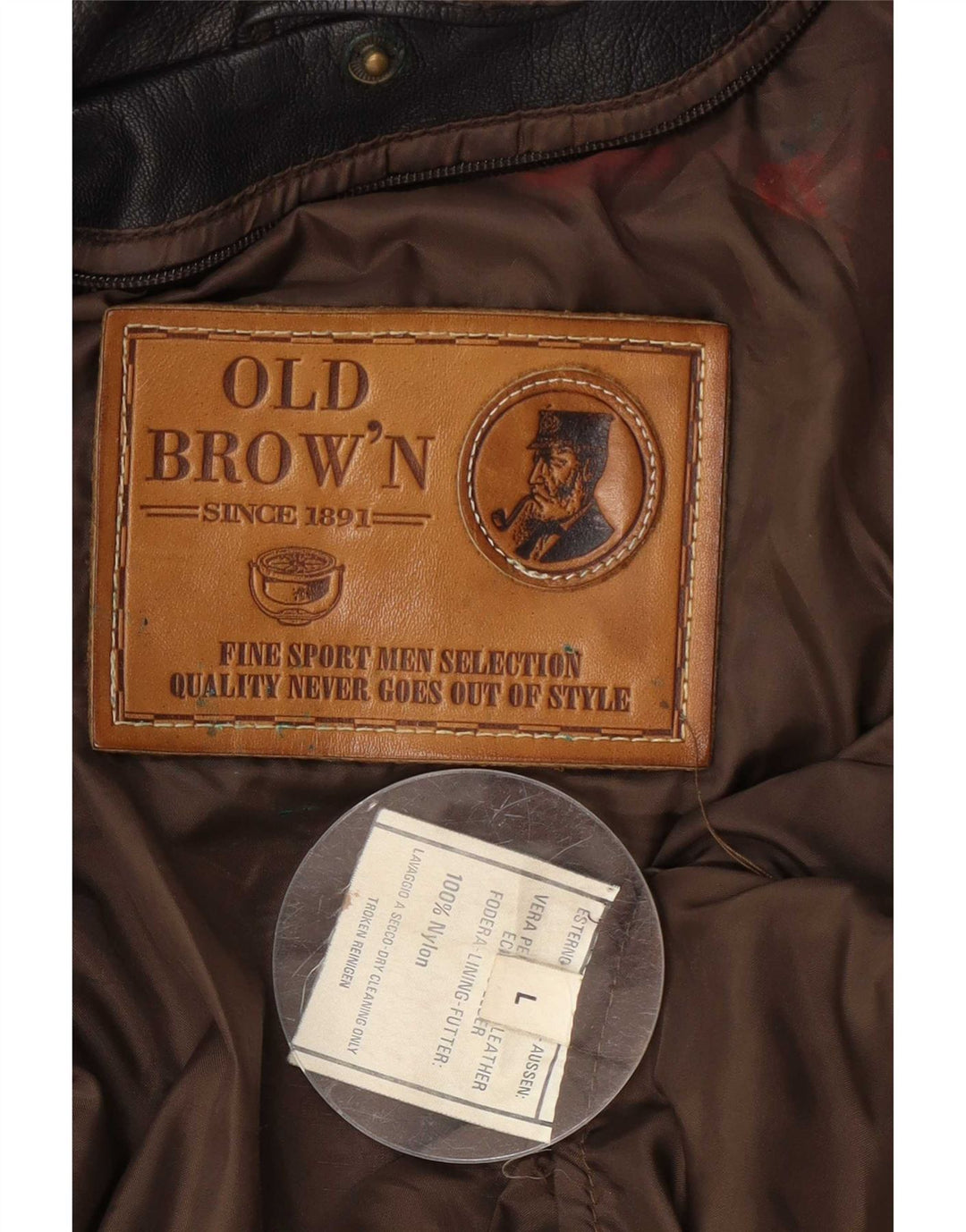 Vintage Herren Leder Fliegerjacke UK 40 Groß Braun