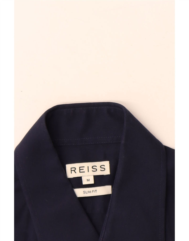 REISS Herren Slim Fit Hemd Medium Marineblau