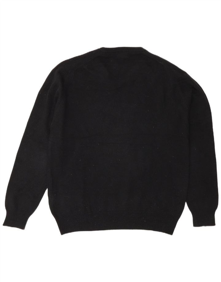 Kappa Herren-Pullover mit V-Ausschnitt, XL, schwarze Wolle