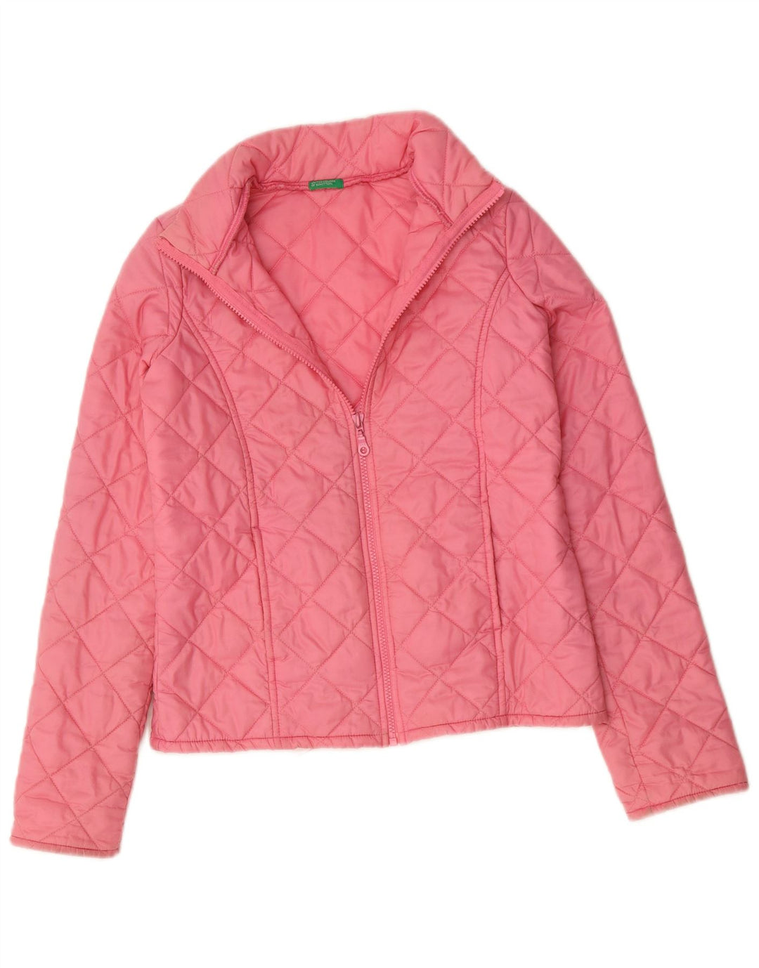 BENETTON Damen Steppjacke UK 8 Small Pink
