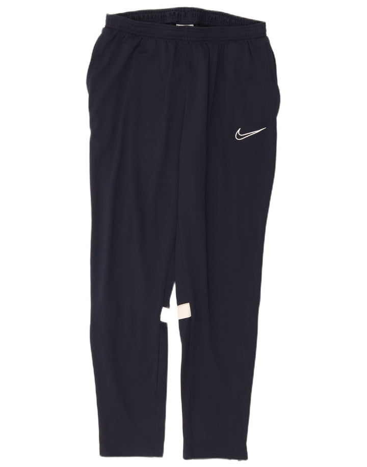 Nike Herren Dri Fit Trainingshose XL Marineblaues Colourblock-Polyester