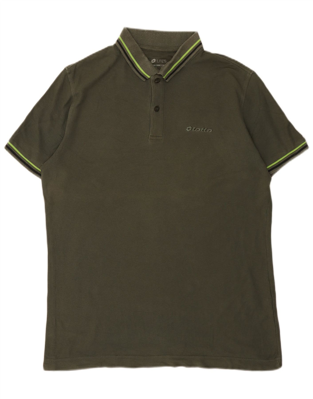 LOTTO Herren Life's Poloshirt, groß, Khaki, Baumwolle