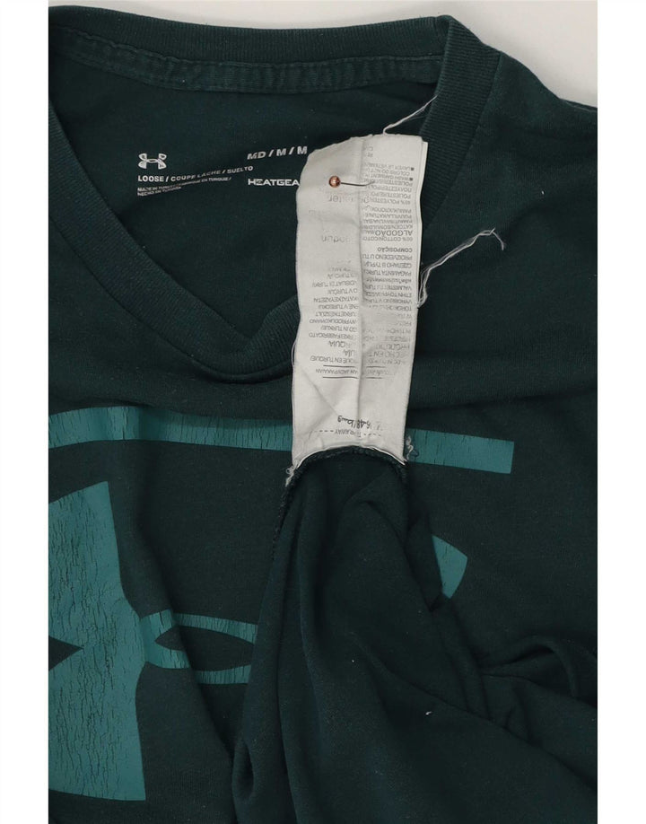 Under Armour Herren Grafik-T-Shirt-Oberteil aus mittelgrüner Baumwolle