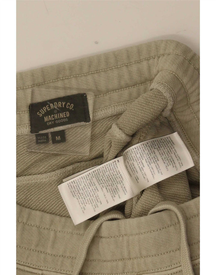 Superdry Herren-Cargo-Sportshorts aus mittlerer Khaki-Baumwolle