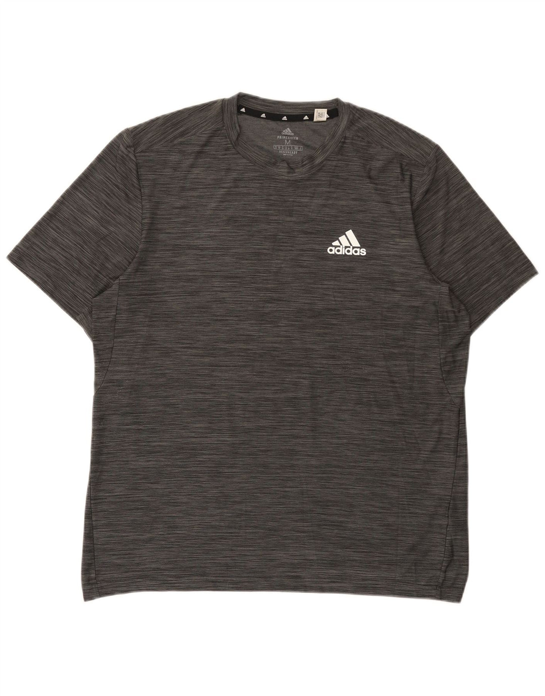 Adidas Herren Aeroready T-Shirt Top Mittelgrau geflecktes Polyester
