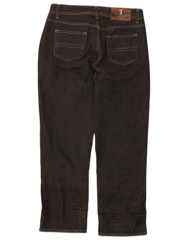Trussardi Damen Capri-Jeans W29 L24 Marineblaue Baumwolle