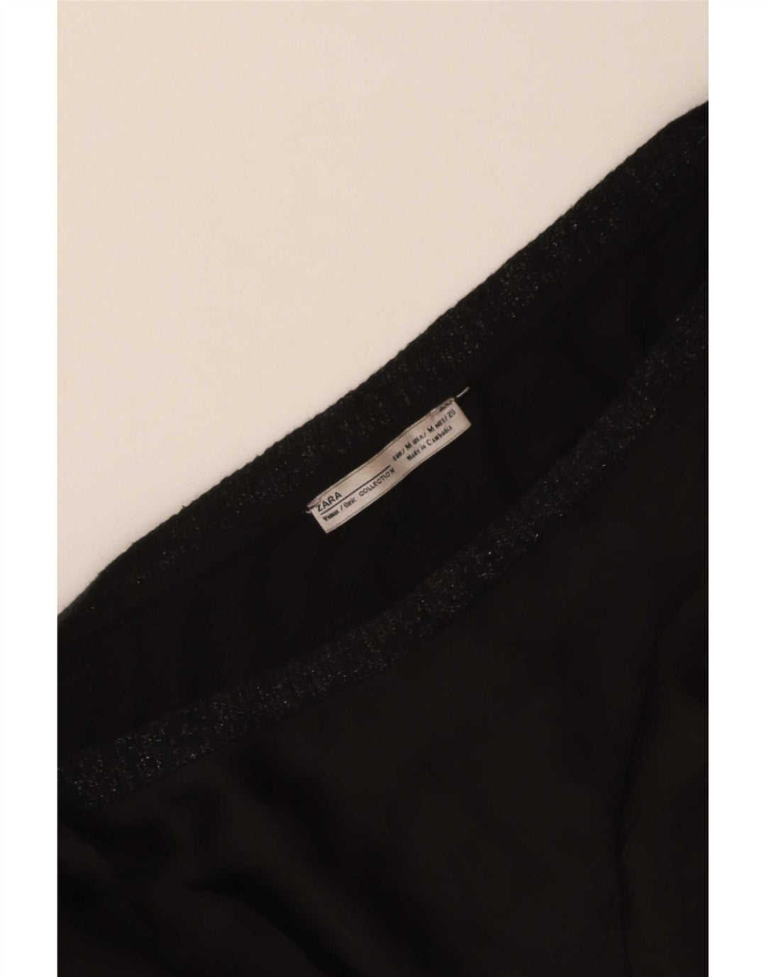Übergroßes Blusenoberteil für Damen von Zara, Größe 44, mittelschwarz