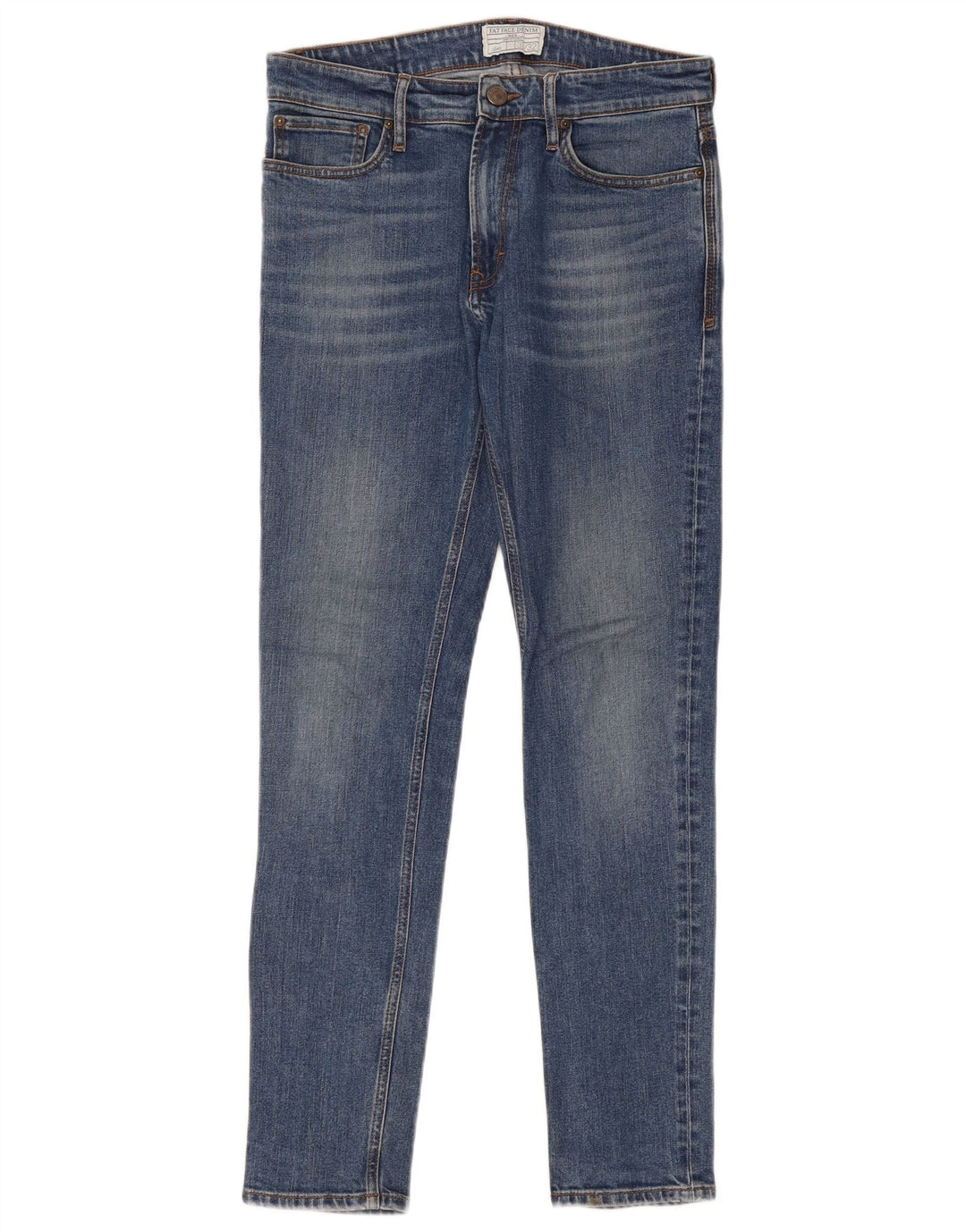 Fat Face Damen Slim Jeans W32 L32 Blaue Baumwolle