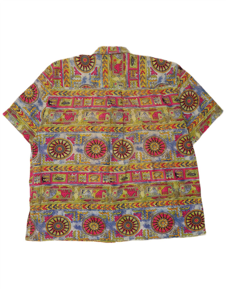 Avanti Herren-Hemd mit abstraktem Muster, Größe 41/42, groß, mehrfarbig