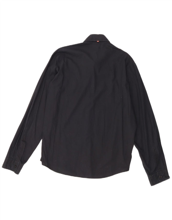 Hugo Boss Herrenhemd Mittelschwarze Baumwolle