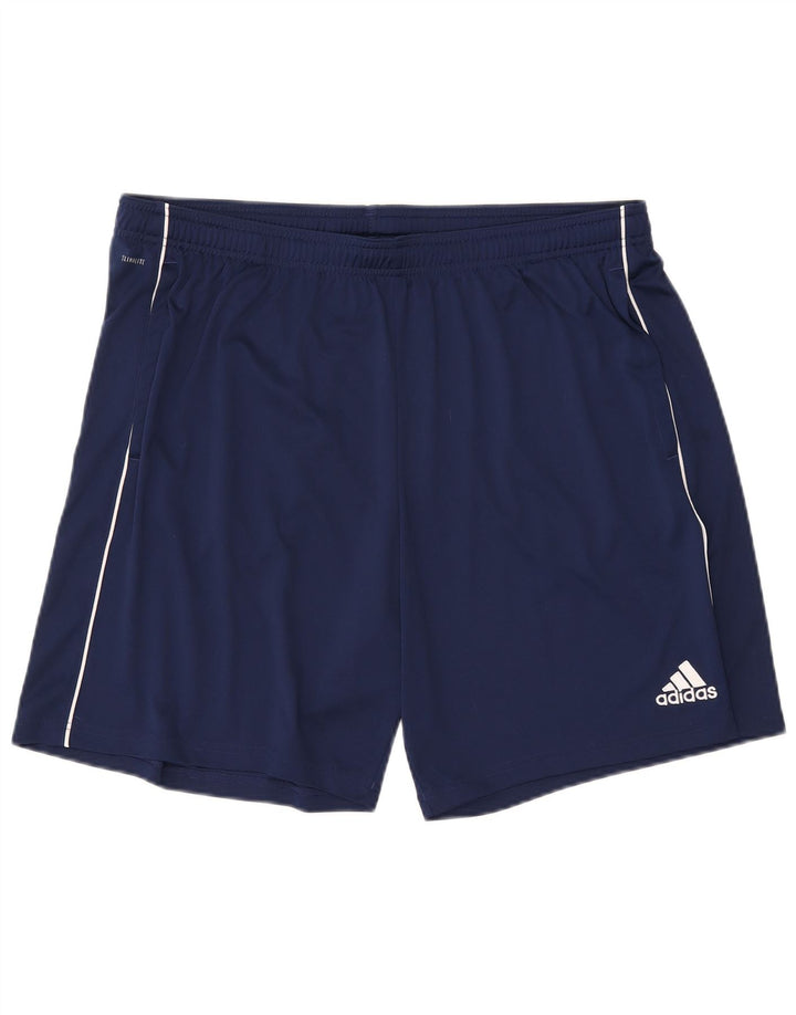ADIDAS Herren Climalite Sport Shorts 2XL Marineblau Polyester