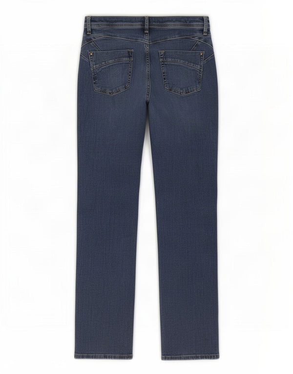 Marks & Spencer Damen High Waist Slim Jeans UK 10 Small W30 L28 Blau