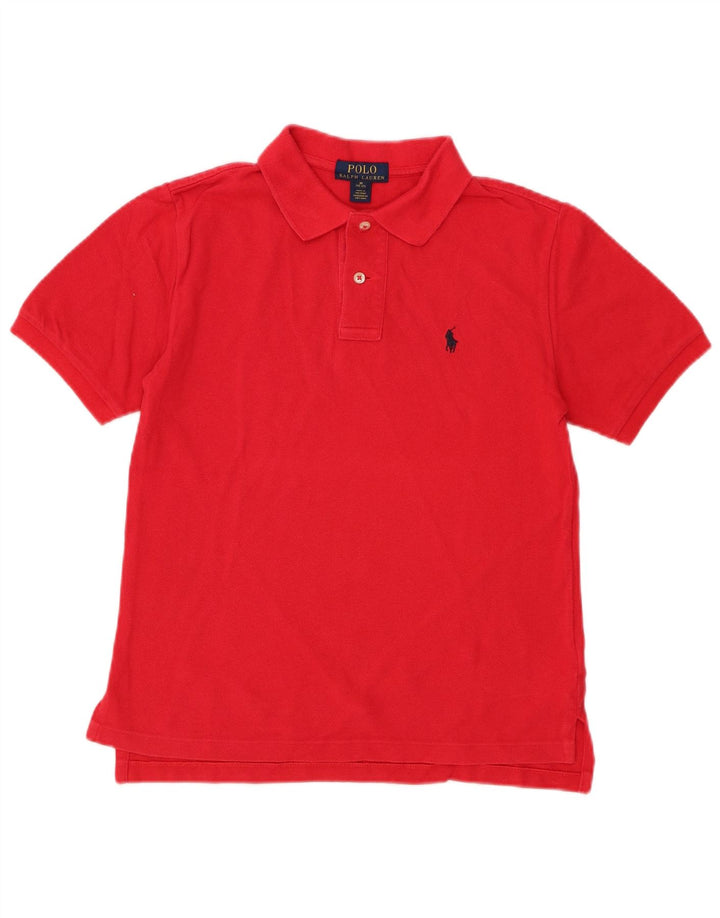 RALPH LAUREN Poloshirt 10–11 Jahre mittelrote Baumwolle
