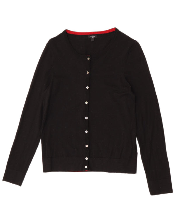 Hobbs Damen-Cardigan-Pullover UK 14 Mittelschwarze Wolle