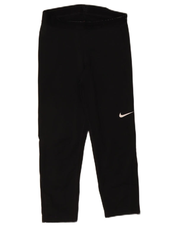 Nike Damen Dri Fit Capri Leggings UK 8 Small Schwarz