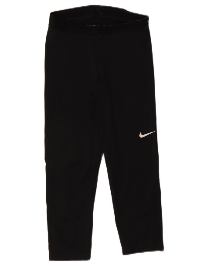 Nike Damen Dri Fit Capri Leggings UK 8 Small Schwarz