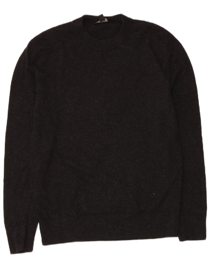Cos Damen-Pullover mit Rundhalsausschnitt, Gr. 10, Größe S, schwarze Wolle