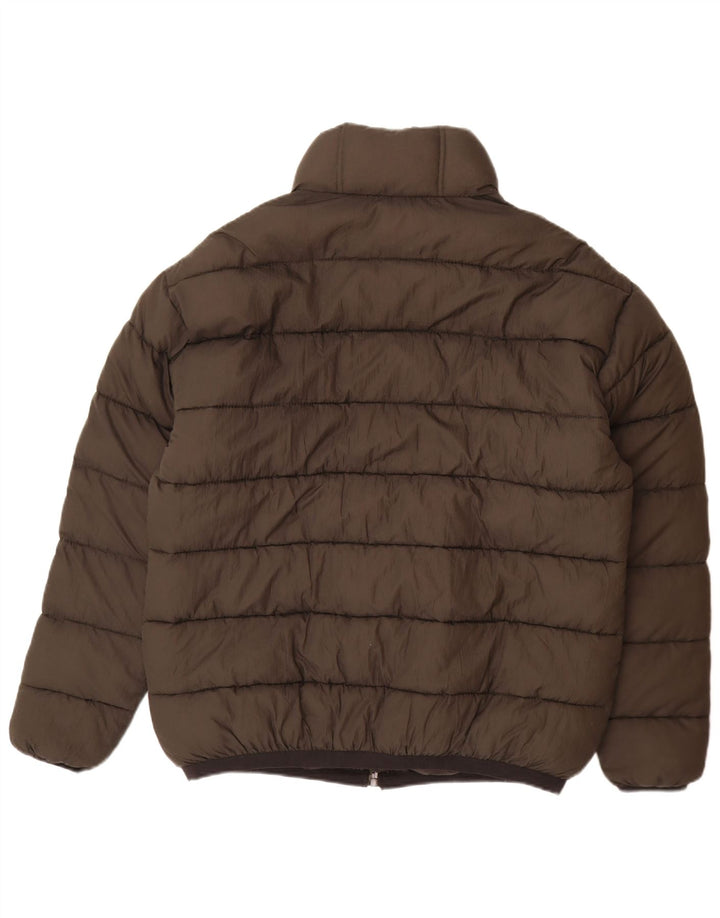 PIAZZA ITALIA Herren Wattierte Jacke UK 42 XL Graues Nylon