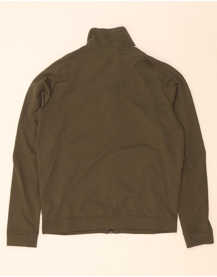 Nike Herren-Trainingsanzug-Oberteiljacke, mittlere Khaki-Farbblock-Baumwolle