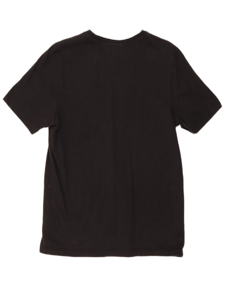 Reebok Herren Graphic T-Shirt Top Large Schwarz Baumwolle