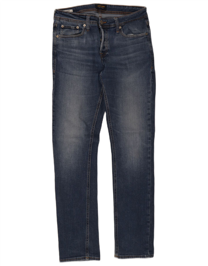Jack & Jones Herren GLENN Slim Jeans W31 L32 Blaue Baumwolle