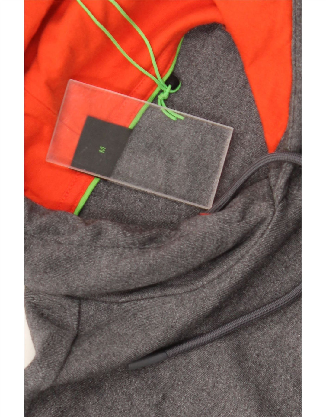 Hugo Boss Herren-Kapuzenpullover mit Grafik, mittelgraue Baumwolle