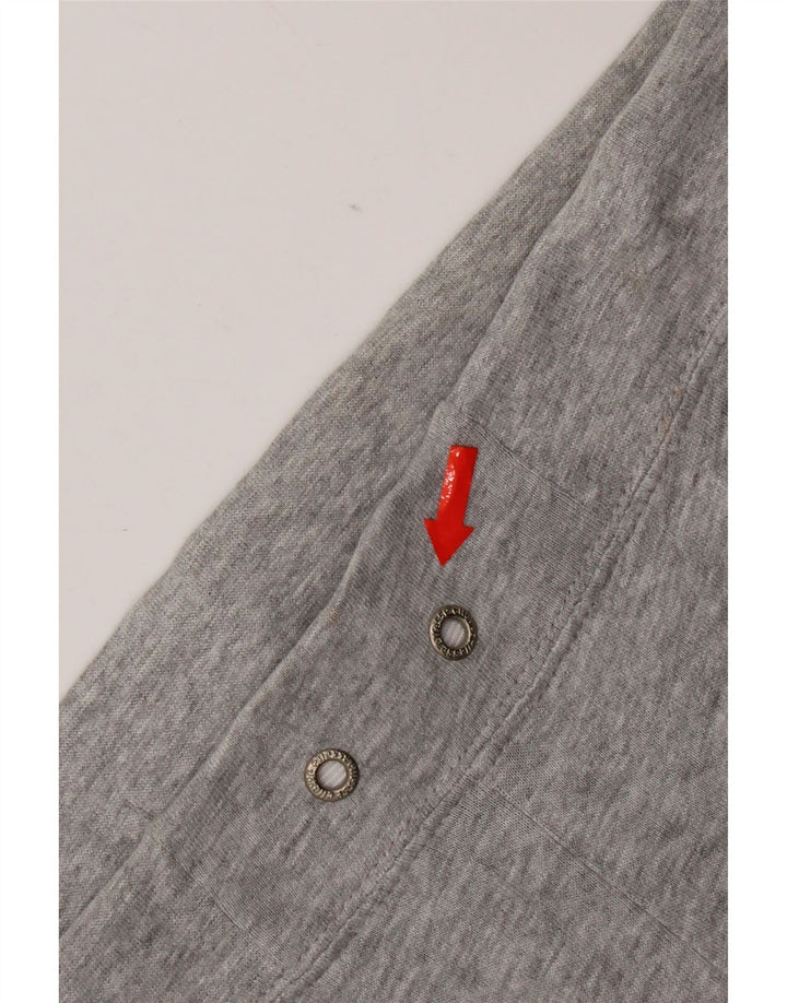 Ellesse Damen Leggings UK 16 Large Graue Baumwolle