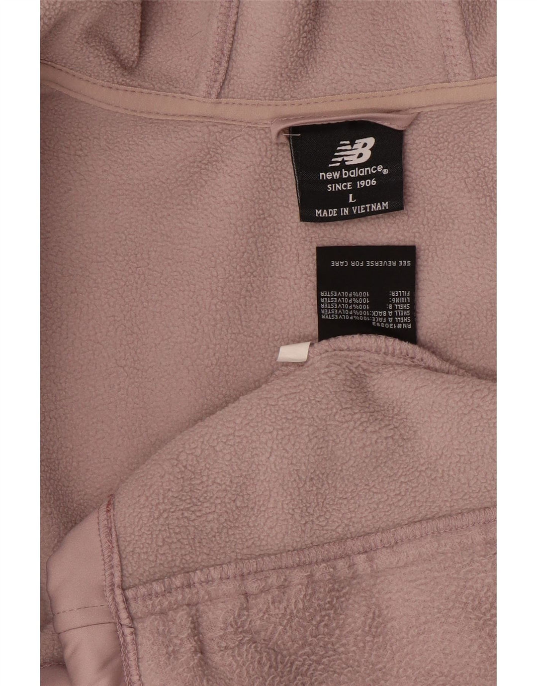 New Balance Damen-Windbreakerjacke mit Kapuze, UK 16, Größe L, Lila, Polyester