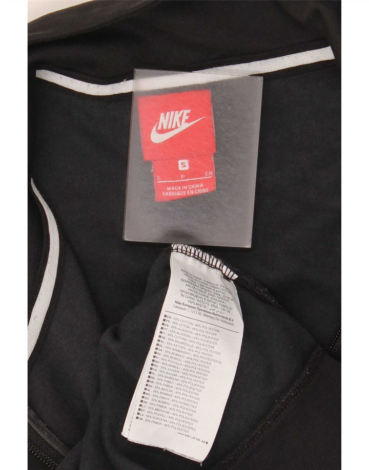 Nike Herren-Trainingsanzugoberteil, Jacke, Größe S, Schwarz, Colourblock-Baumwolle
