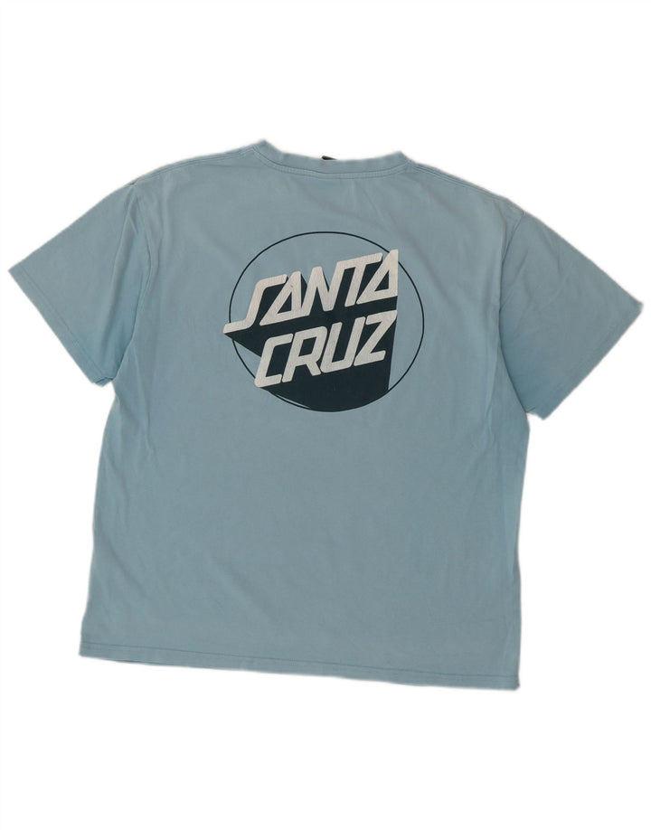 Santa Cruz Herren-T-Shirt mit Grafik, mittelblaue Baumwolle