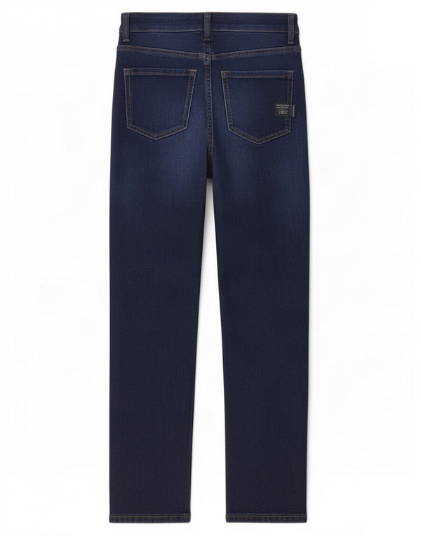 Marks & Spencer Damen Sienna Straight Jeans UK 8 Small W26 L25 Marineblau