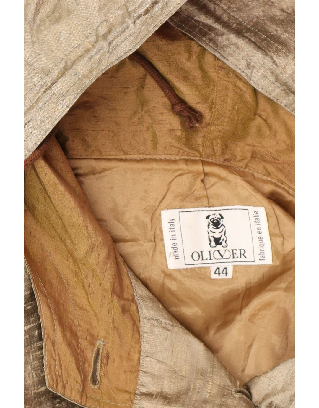 OLIVER BY VALENTINO Damen Übergroßer Kapuzenmantel IT 44 Mittelbeige