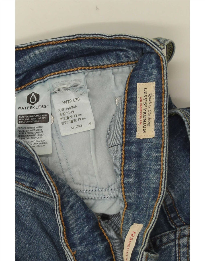Levi's Damen 725 High Rise Bootcut Jeans W29 L30 Blau