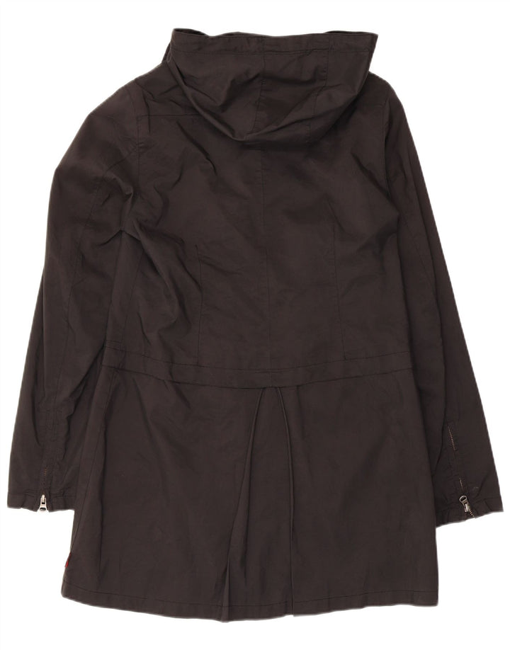 Kappa Womens Hooded Overcoat UK 12 Mittelschwarzes Polyamid