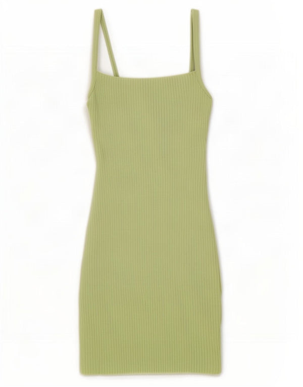 Zara Damen Mini-Bodycon-Kleid UK 14 Large Grün