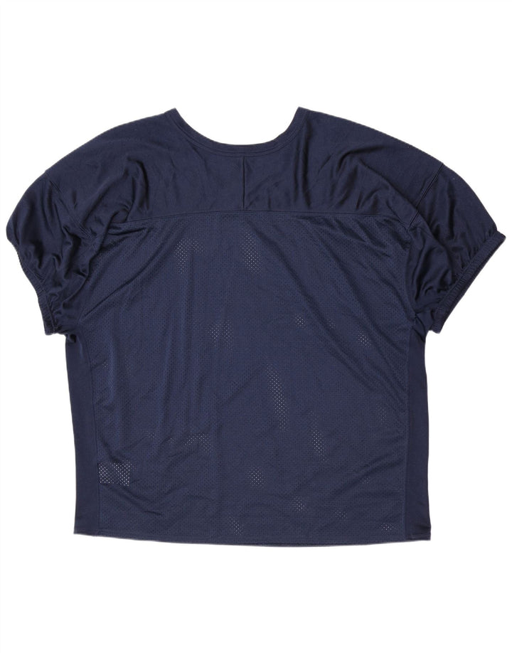 Nike Damen-Trikotoberteil UK 22 3XL Marineblau Polyester