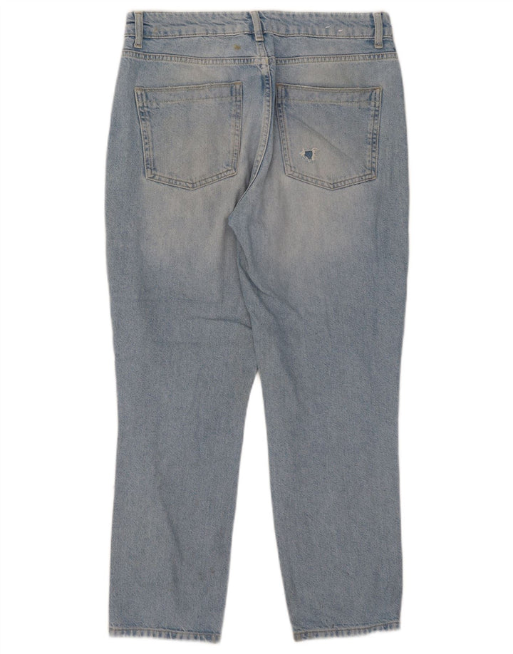 Reiss Damen Jeans im Distressed-Look, W29, L26, Blau, Baumwolle