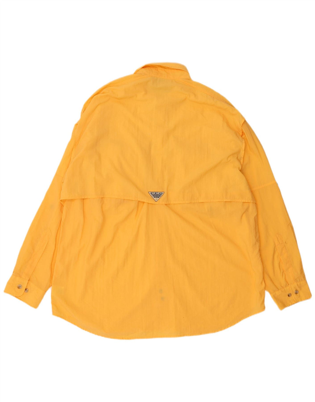 Columbia Herrenhemd XL, gelbes Nylon
