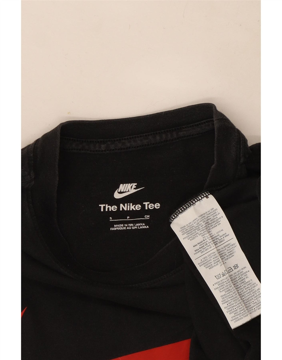 Nike Herren-T-Shirt mit Grafik, Größe S, schwarze Baumwolle