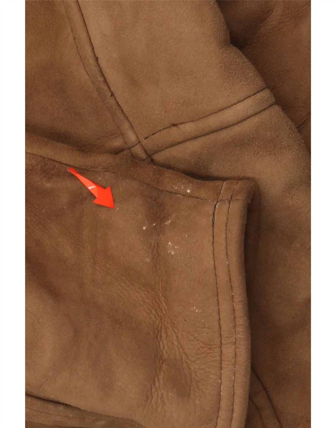 Vintage Herren Shearling Zweireiher Mantel IT 52 XL Braun