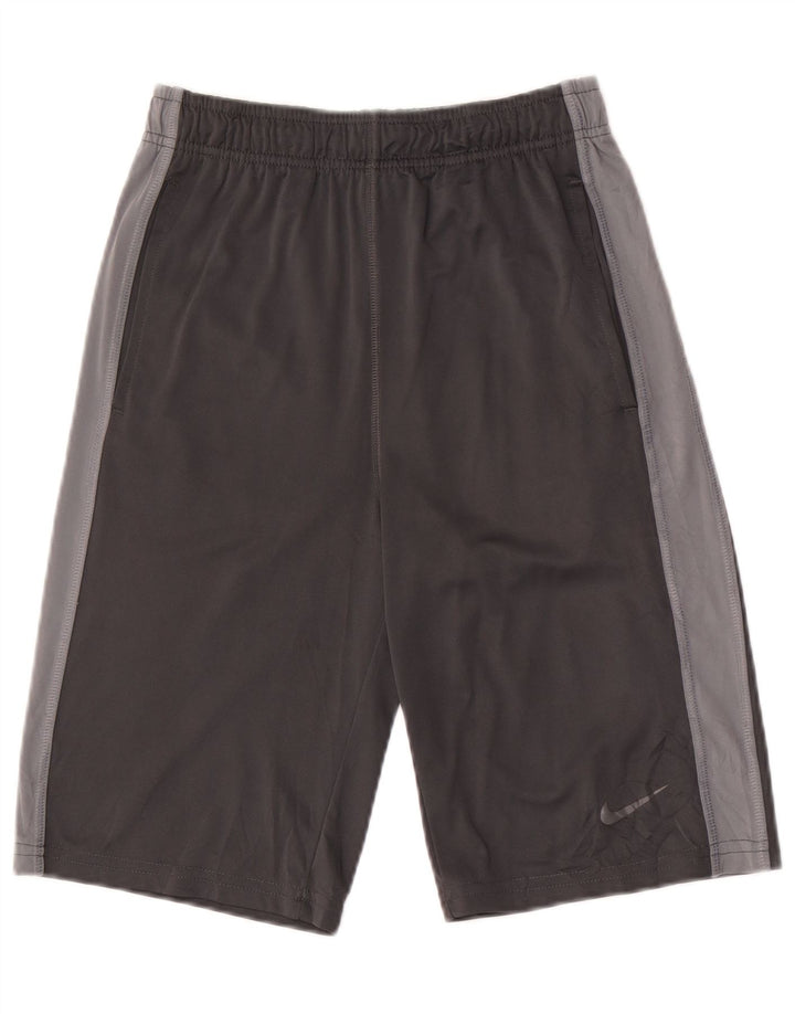 NIKE Herren Dri Fit Sportshorts, groß, graues Polyester