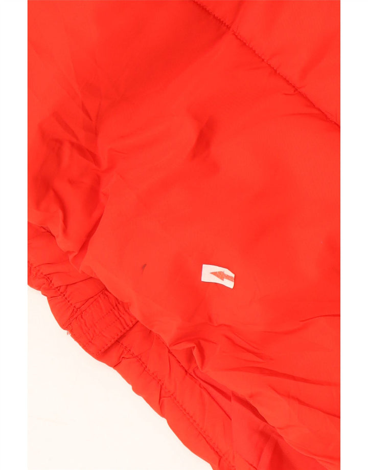 Marks & Spencer Wattierte Damenjacke mit Kapuze, UK 22 3XL, rotes Polyester